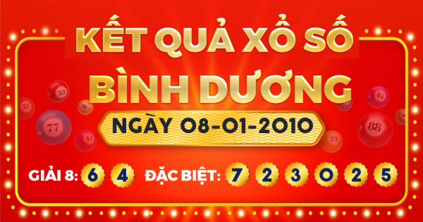 Xổ số Bình Dương ngày 8 tháng 1