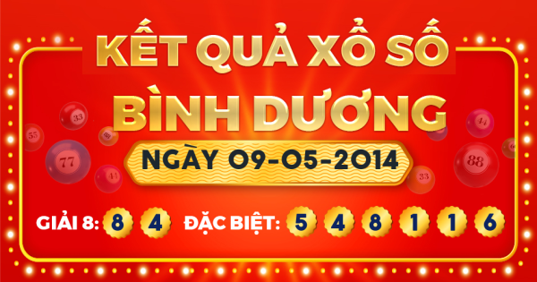 Xổ số Bình Dương ngày 9 tháng 5