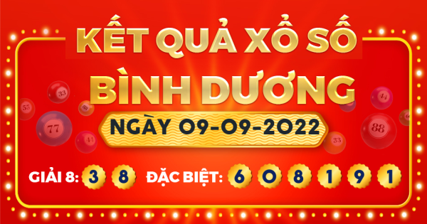 Xổ số Bình Dương ngày 9 tháng 9